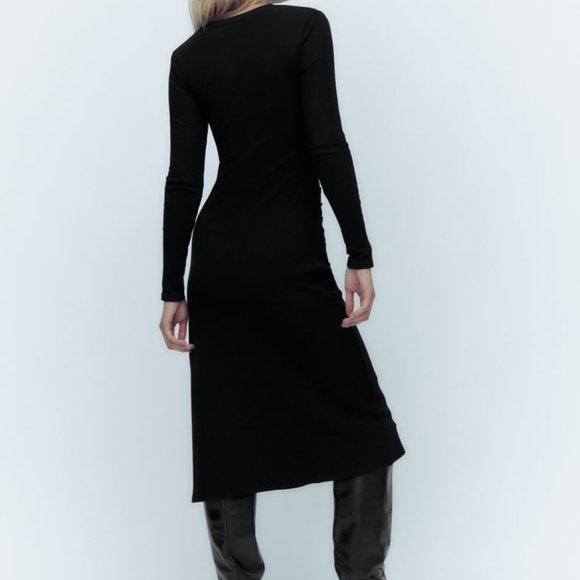 Zara RUCHED DRESS - Picture 6 of 8